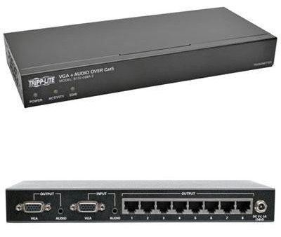 8Port VGA Plu Audio Over Cat5 Online Sale