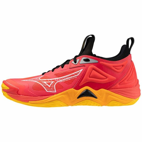 Baskets Mizuno Wave Momentum 3 Rouge For Discount