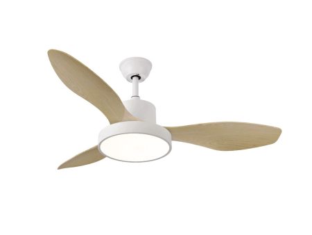 Ventilateur de Plafond avec Lumière Romimex Blanc Naturel Supply