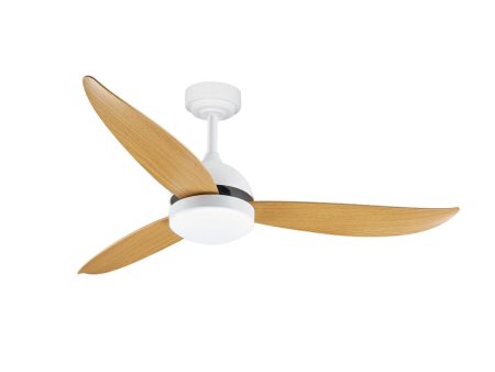 Ventilateur de Plafond avec Lumière Romimex Blanc Naturel Supply